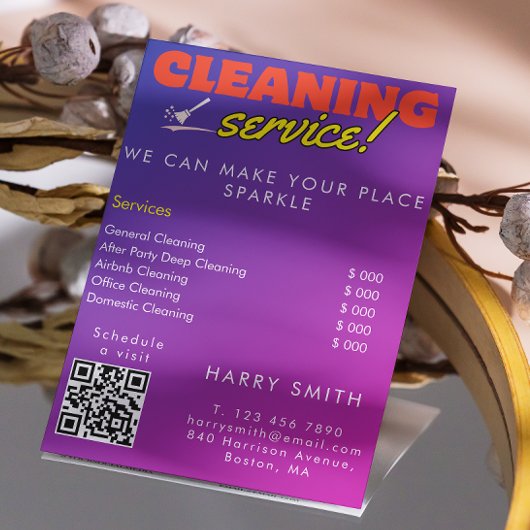 Schoonmaakdiensten Dienstmeid Prijs Scan Om Te Ver Flyer