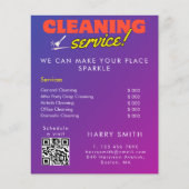 Schoonmaakdiensten Dienstmeid Prijs Scan Om Te Ver Flyer (Voorkant)