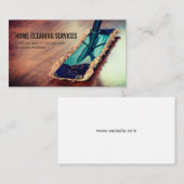 Schoonmaakdiensten | Dienstmeisjes Visitekaartje (Voorkant / Achterkant)