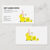 Schoonmaakdiensten | Dweil en emmer Visitekaartje (Voorkant / Achterkant)