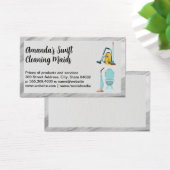 Schoonmaakdiensten en -apparatuur in het huis visitekaartje (Bureau)