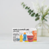 Schoonmaakdiensten en -benodigdheden | zeepschuim visitekaartje (Staand voorkant)