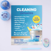 Schoonmaakdiensten Flyer Sjabloon (Enkel)