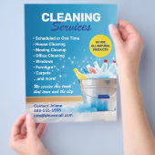 Schoonmaakdiensten Flyer Sjabloon (Hand)