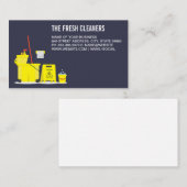 Schoonmaakdiensten | Gereedschap voor dweil en emm Visitekaartje (Voorkant / Achterkant)