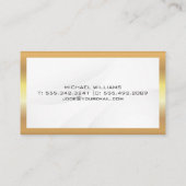 Schoonmaakdiensten | Gouden rand | Meid Logo Visitekaartje (Achterkant)