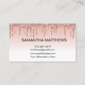 Schoonmaakdiensten Home Zakelijk Roos Gold Drips Visitekaartje (Achterkant)