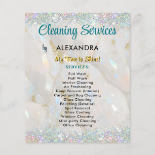 Schoonmaakdiensten House Keeping Glitter Opal Ston Flyer