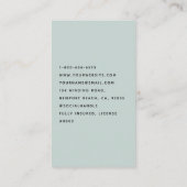 Schoonmaakdiensten Housekeeping Retro Professional Visitekaartje (Achterkant)