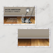 Schoonmaakdiensten | Houten Vloeren | Marmeren Ran Visitekaartje (Voorkant / Achterkant)