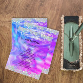 Schoonmaakdiensten Huis houden Holografisch Paarse Flyer