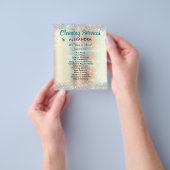 Schoonmaakdiensten Huis houden van Gouden Sparkles Flyer (Hand)