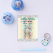 Schoonmaakdiensten Huis houden van Gouden Sparkles Flyer (Enkel)