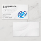 Schoonmaakdiensten | huishoudelijk werk visitekaartje (Voorkant / Achterkant)