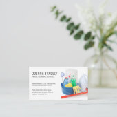 Schoonmaakdiensten | Huishoudelijke Benodigdheden Visitekaartje (Staand voorkant)