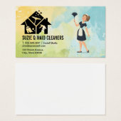 Schoonmaakdiensten | Huishoudelijke Diensten Visitekaartje (Voorkant /achterkant)