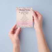 Schoonmaakdiensten Huishouding Elegant Glitter Flyer (Hand)