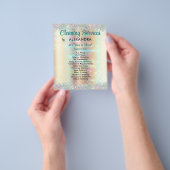 Schoonmaakdiensten Huishouding Gouden Glitters Flyer (Hand)