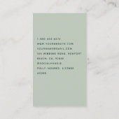 Schoonmaakdiensten Huishouding Scandi House Floral Visitekaartje (Achterkant)