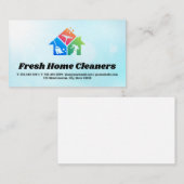 Schoonmaakdiensten | huishoudkundige Logo Visitekaartje (Voorkant / Achterkant)