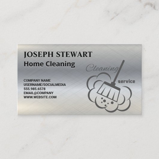 Schoonmaakdiensten | Huisreinigers Visitekaartje (Voorkant)