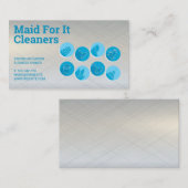 Schoonmaakdiensten Iconen Visitekaartje (Voorkant / Achterkant)