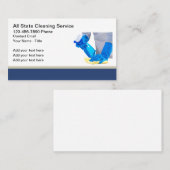 Schoonmaakdiensten Kantoor Home Visitekaartjes (Voorkant / Achterkant)