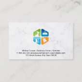 Schoonmaakdiensten Logo | Huis Schoonmaak Visitekaartje (Achterkant)