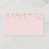 Schoonmaakdiensten Maid Drips QR Bloemen Blush Visitekaartje (Achterkant)