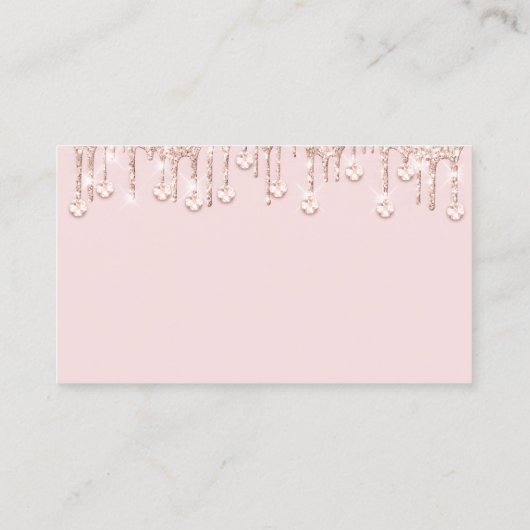 Schoonmaakdiensten Maid Drips QR Bloemen Blush Visitekaartje (Achterkant)