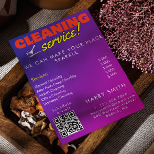 Schoonmaakdiensten Maid Price Scan om verbinding t Kaart