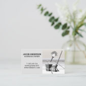 Schoonmaakdiensten | Maid Service | Tegel vloeren Visitekaartje (Staand voorkant)