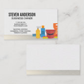 Schoonmaakdiensten | Maid Service | Witte Tegels Visitekaartje (Voorkant / Achterkant)