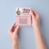 Schoonmaakdiensten Modern Foto Flyer (Hand)