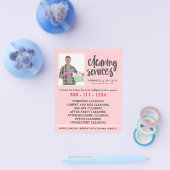 Schoonmaakdiensten Modern Foto Flyer (Enkel)