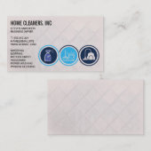 Schoonmaakdiensten | Pictogrammen Schoonmaakdienst Visitekaartje (Voorkant / Achterkant)