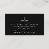 Schoonmaakdiensten QR-code Visitekaartje (Voorkant)