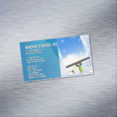 Schoonmaakdiensten | Raam schoonmaken | Rubbertrek Magnetisch Visitekaartje (Voorbeeld)