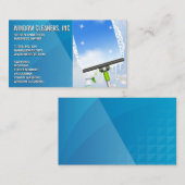 Schoonmaakdiensten | Raam schoonmaken | Rubbertrek Visitekaartje (Voorkant / Achterkant)