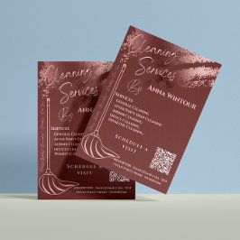 Schoonmaakdiensten Roos Gold Scan te verbinden Flyer