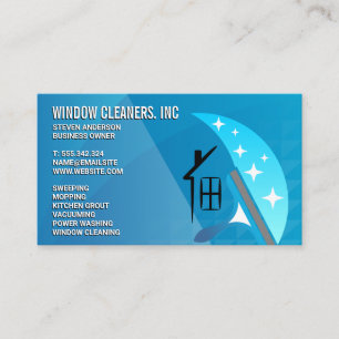 Schoonmaakdiensten   Ruitenspons Logo Visitekaartje