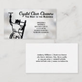 Schoonmaakdiensten | Ruitenwasser op Ladder Visitekaartje (Voorkant / Achterkant)