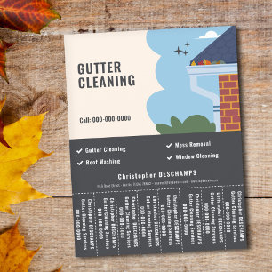 Schoonmaakdiensten Scheur Off Strips Flyer