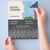 Schoonmaakdiensten Scheur Off Strips Flyer (Hand)