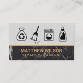 Schoonmaakdiensten | Schoonmaakbenodigdheden Visitekaartje (Voorkant)