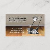 Schoonmaakdiensten | schoonmaakdienst | Houten vlo Visitekaartje (Voorkant)