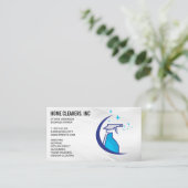 Schoonmaakdiensten | schoonmaakdienst | spuitfles visitekaartje (Staand voorkant)