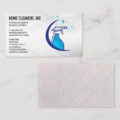 Schoonmaakdiensten | schoonmaakdienst | spuitfles visitekaartje (Voorkant / Achterkant)