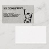 Schoonmaakdiensten | Schoonmaakmiddel op ladder Visitekaartje (Voorkant / Achterkant)