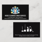 Schoonmaakdiensten | Schoonmaakmiddelen en -dienst Visitekaartje (Voorkant / Achterkant)